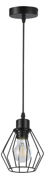 Lustră pe cablu 1xE27/35W/230V d. 18 cm negru