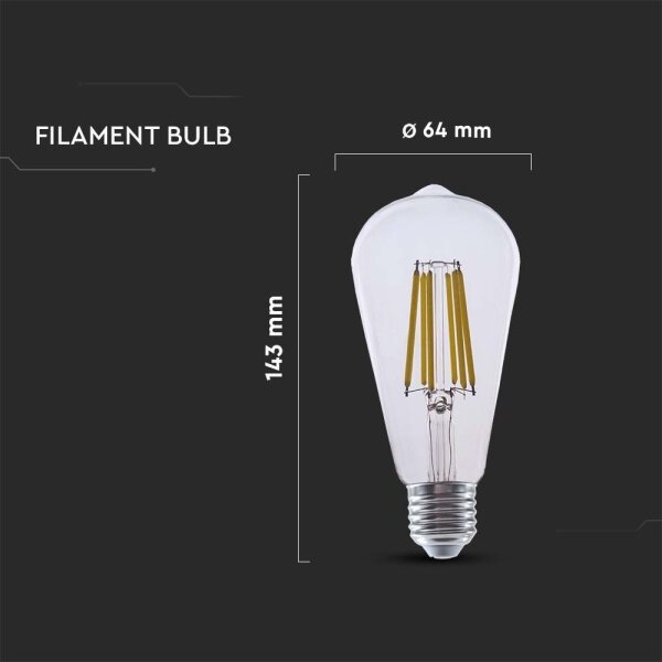Bec LED Nordlux FILAMENT ST64 E27/4W/230V 3000K