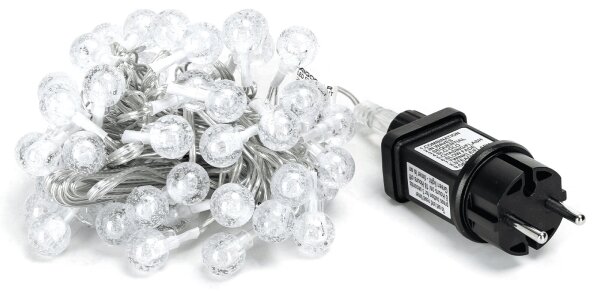 Aigostar - Ghirlandă LED de Crăciun pentru exterior, 100 LED, 8 moduri, 13 m, IP44, alb cald