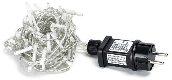 Aigostar - Ghirlandă LED de exterior, 50 LED-uri/8 funcții, 8 m, IP44, alb cald