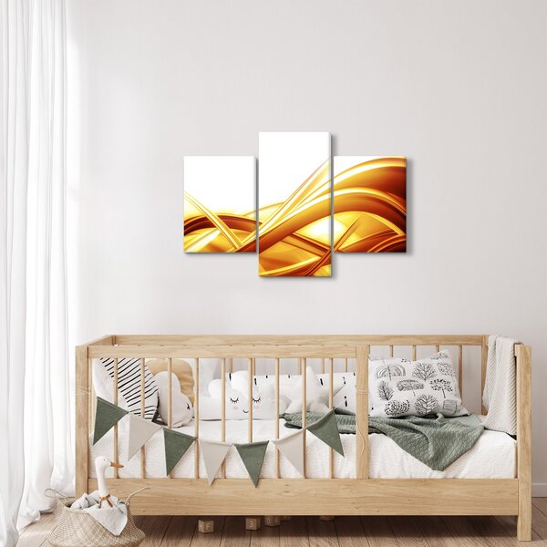 Tablou - Abstrac galben (90x60 cm)