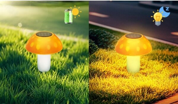 Corp de iluminat LED solar Aigostar LED/0,024W/1,2V 200 mAh 2700K IP44