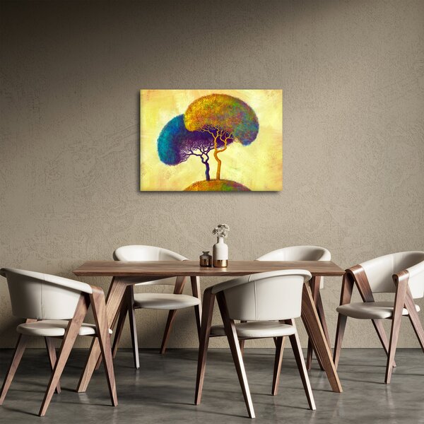 Tablou - Copaci în deal (70x50 cm)
