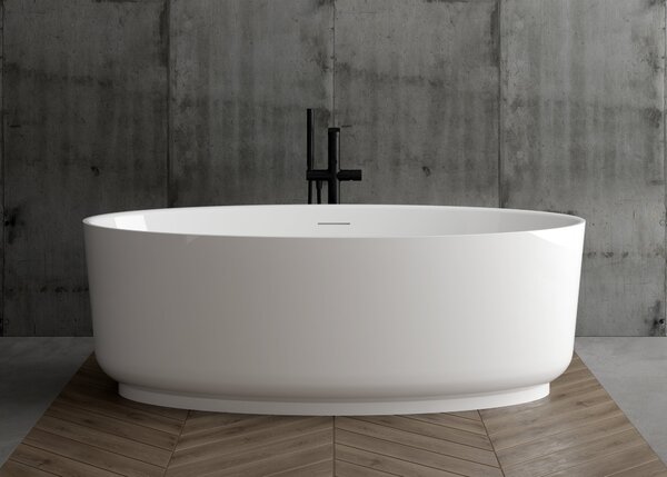 Ksuro 03 cadă freestanding 170x85 cm ovală alb 32006000