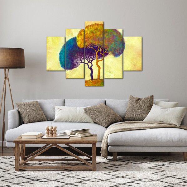 Tablou - Copaci în deal (150x105 cm)