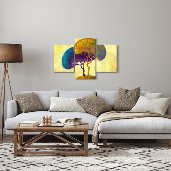 Tablou - Copaci în deal (90x60 cm)