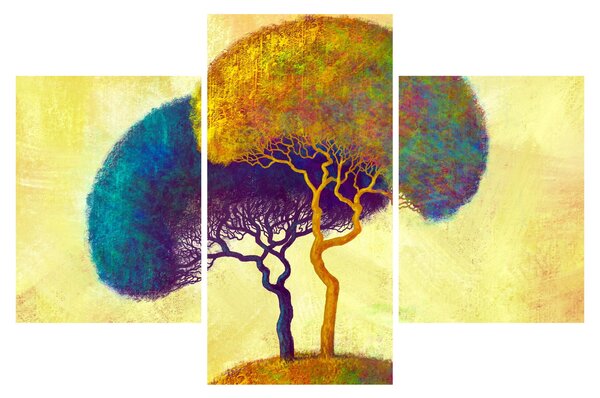 Tablou - Copaci în deal (90x60 cm)