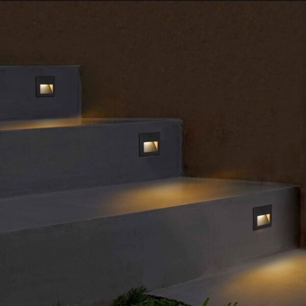 LED Iluminat scară exterior Q7 LED/3W/230V IP44