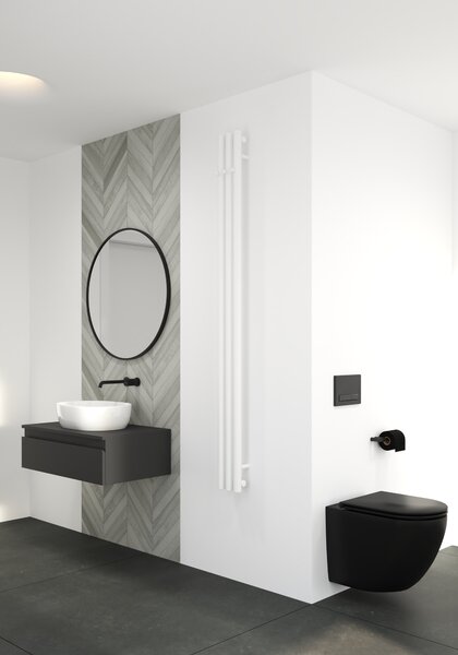 Oltens Stang calorifer de baie decorativ 180x15 cm alb 55011000