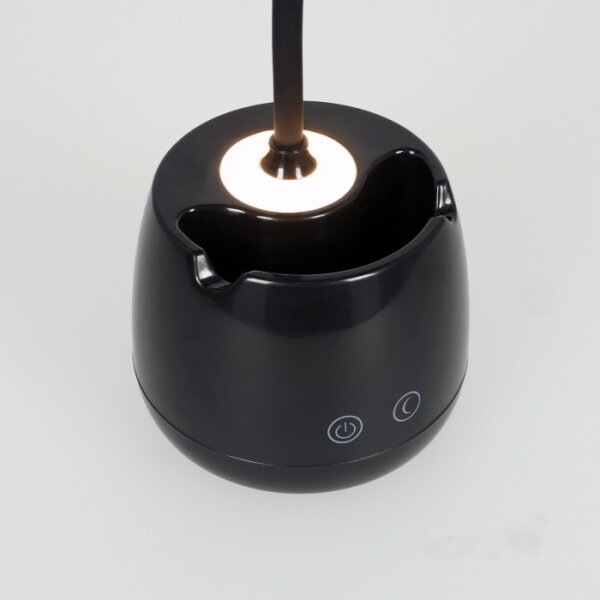 Lampă LED flexibilă reîncărcabilă dimabilă de masă LUSIA LED/5W/5V 3000/4000K 1200 mAh negru