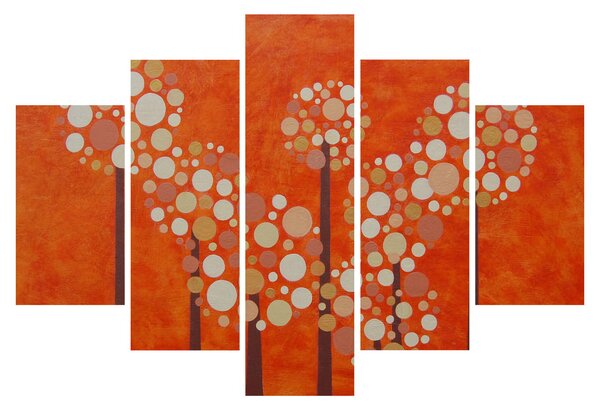 Tablou - Pădurea portocalie (150x105 cm)
