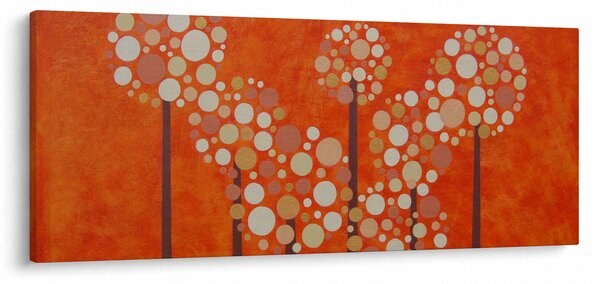 Tablou - Pădurea portocalie (120x50 cm)