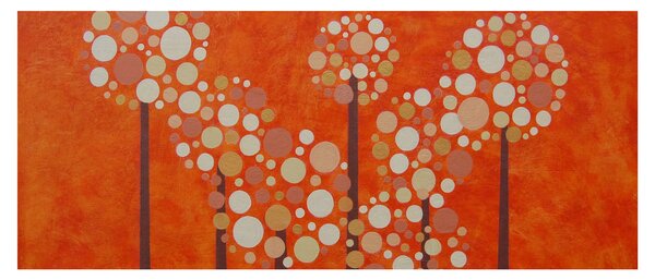 Tablou - Pădurea portocalie (120x50 cm)
