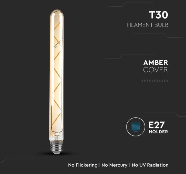 Bec LED FILAMENT T30 E27/7W/230V 2200K