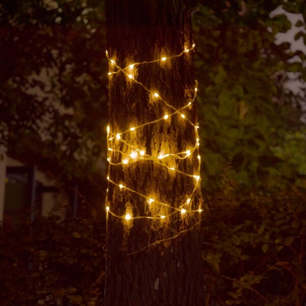 Instalație LED solară decorativă LED/3,7V 1800 mAh 10 m IP44 + telecomandă