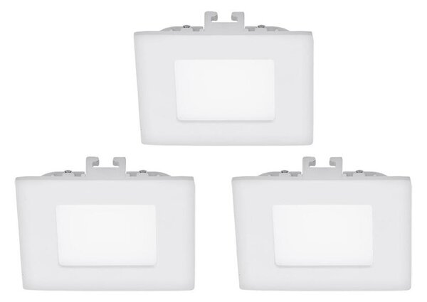 Eglo 94733 - Set 3x spoturi LED încastrate FUEVA 1, 2,7W/230V