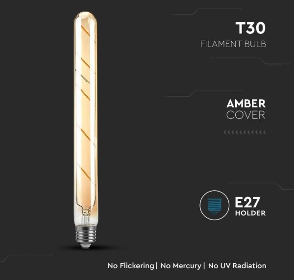 Bec LED FILAMENT T30 E27/5W/230V 2200K