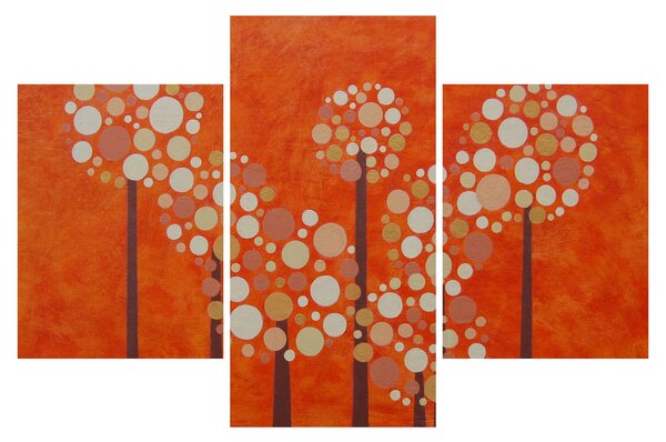 Tablou - Pădurea portocalie (90x60 cm)
