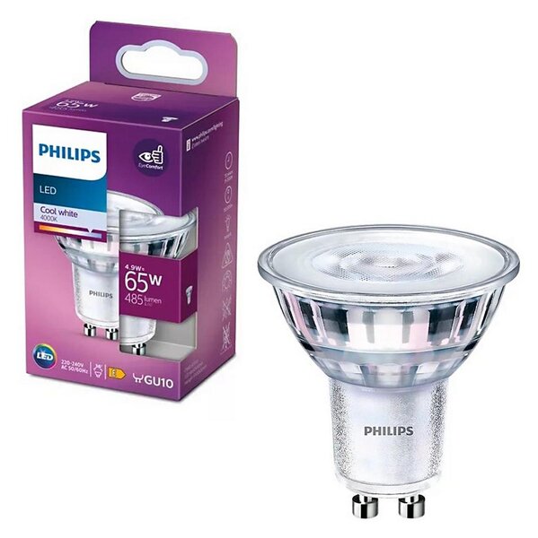 Bec LED Philips PAR16 GU10/4,9W/230V 4000K