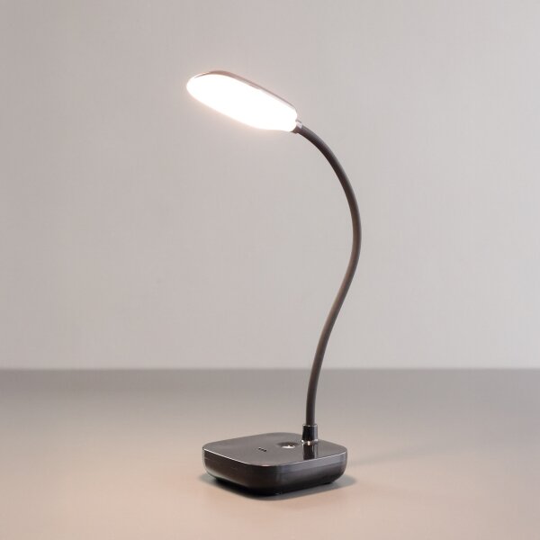 Lampă LED reîncărcabilă de masă Zuma Line 1961-BK LED/7W/1200mAh 3000/4500/6000K negru