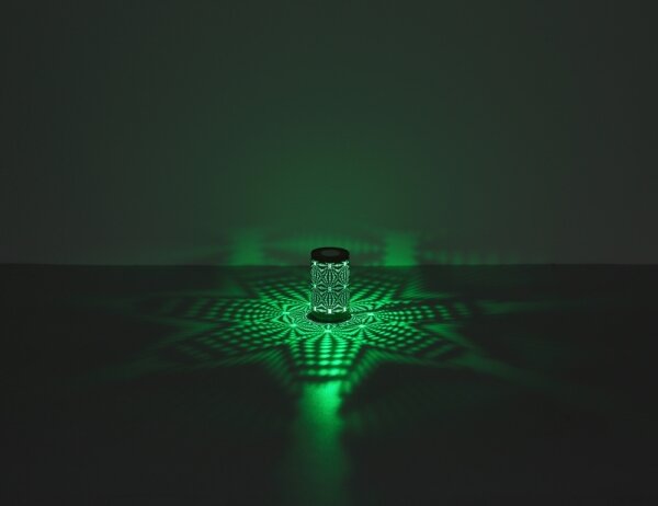 Lampă LED RGB tactilă de masă Globo 21018CH AMIYAH LED/1W/5V 500 mAh maro