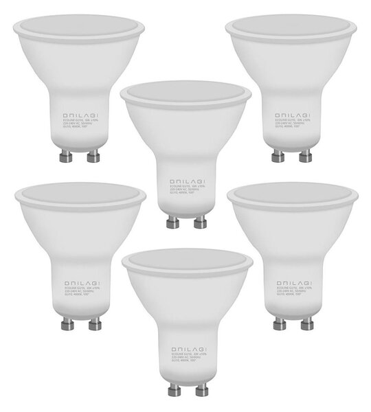 SET 6x bec LED Brilagi ECOLINE GU10/6W/230V 4000K