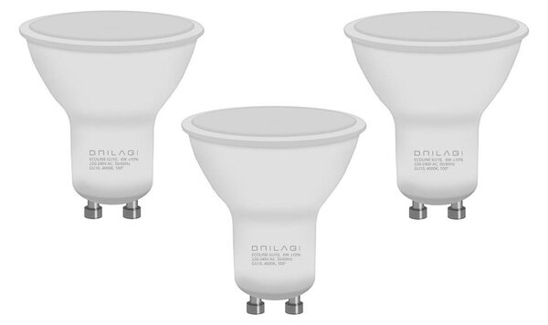 SET 3x bec LED Brilagi ECOLINE GU10/6W/230V 4000K