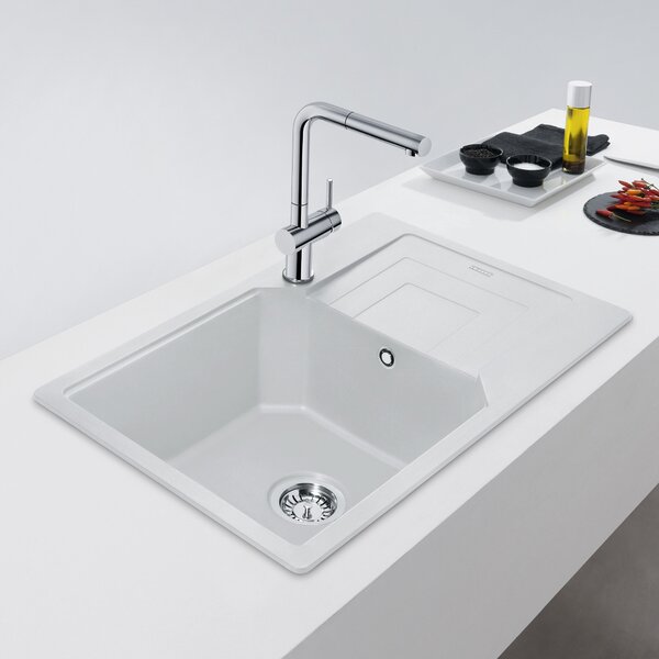 Franke Urban chiuvetă din granit 78x50 cm alb 114.0687.280