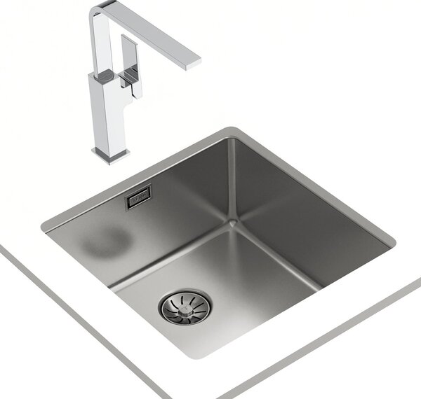 Teka Be Linea chiuveta din oțel cu sifon 44x44 cm oţel 115000064