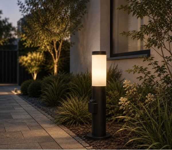 Rabalux 77194 - Lampă de exterior cu priză BLACK TORCH 1xE27/25W/230V IP44
