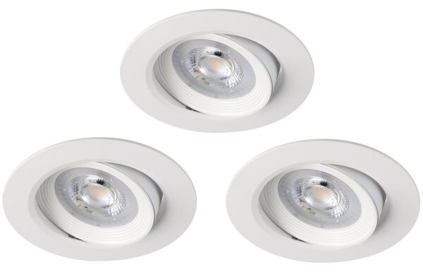 Eglo 31162-SADA 3x spoturi LED dimmabile încastrate SARTIANO LED/3,5W/230V IP23 alb