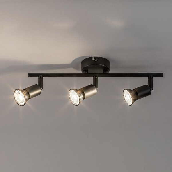 Rabalux 73147 - Spot NORTON 3xGU10/25W/230V negru