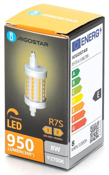 Bec LED dimabil Aigostar R7s/8W/230V 2700K
