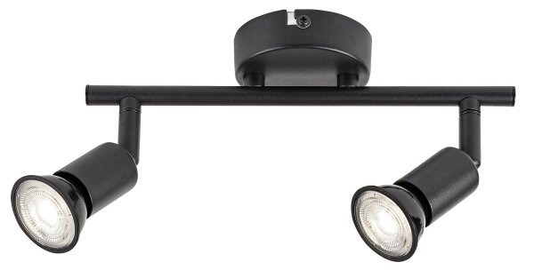 Rabalux 73146 - Spot NORTON 2xGU10/25W/230V negru
