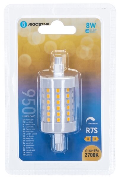 Bec LED dimabil Aigostar R7s/8W/230V 2700K