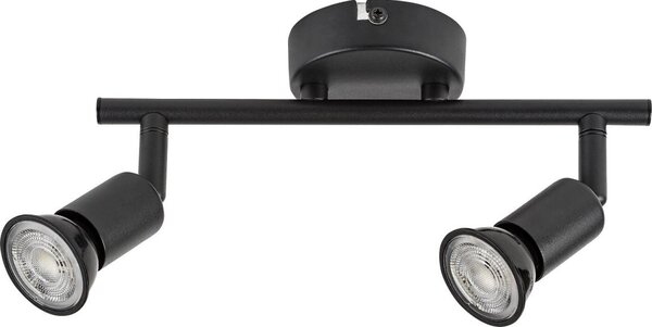Rabalux 73146 - Spot NORTON 2xGU10/25W/230V negru