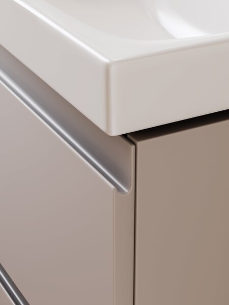 Cersanit Moduo lavoar cu dulap 80 cm bej S801-592
