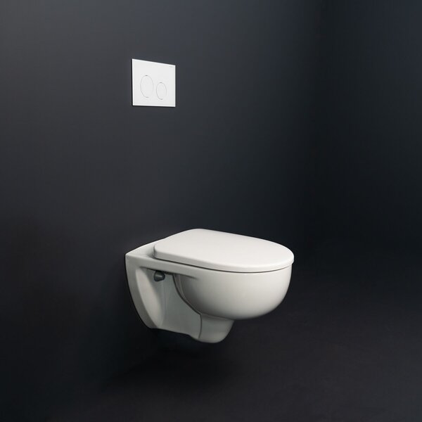 Geberit Selnova vas wc cu capac soft-close agăţat fără margine cu spălare turbionară alb lucios 503.083.00.1