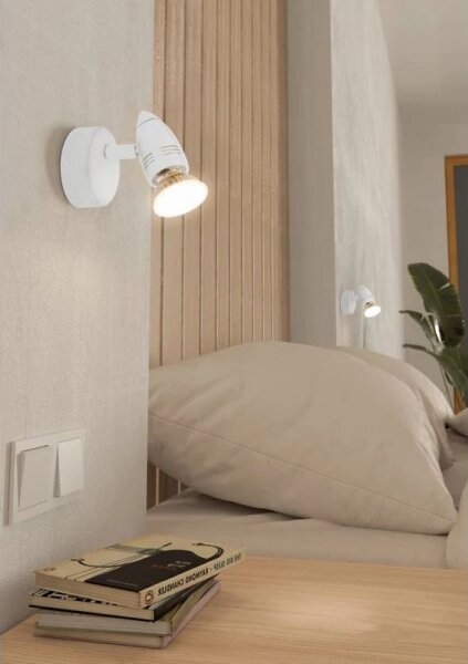Spot LED de perete Eglo 780447 SABADELL 1xGU10/2,8W/230V 3000K alb