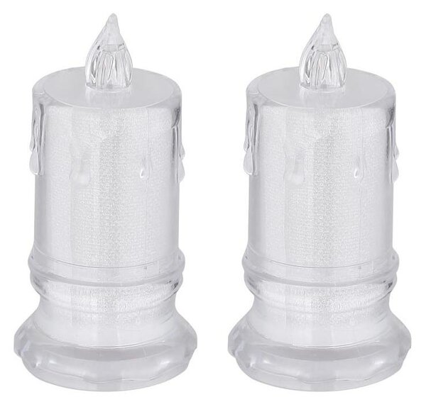 SET 2x lumânare LED Globo 28075-2 CANDLE LED/0,25W/3xLR1130