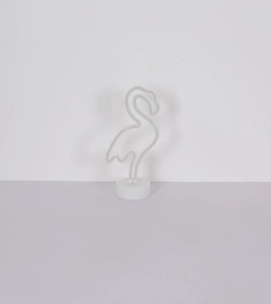 Decorațiune LED neon de masă Globo 28064 FLAMINGO LED/2W/3xAA flamingo