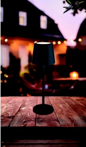 Globo 58482B-LED Lampă de birou LED 2W/5V 2200mAh IP44 negru, încărcare touch