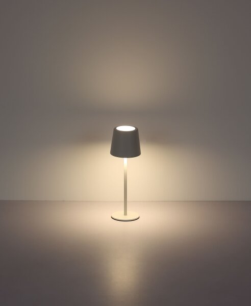 Globo 58482W-LED lampă birou LED 2W/5V 2200mAh IP44 albă, încărcare touch