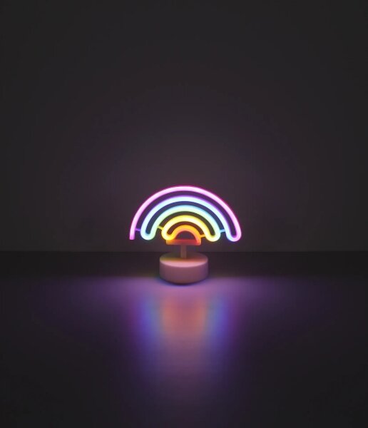 Decorațiune LED neon de masă Globo 28063 PELANGI LED/2W/3xAA curcubeu