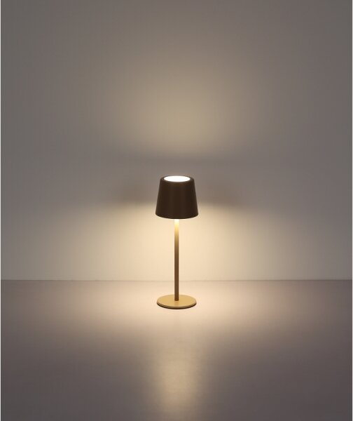 Globo 58482S-LED Lampă de birou LED 12W/5V 2200mAh IP44 crem, încărcare touch