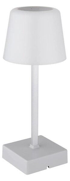 Lampă LED tactilă reîncărcabilă dimabilă de masă Globo 28061SI XAYDEN 2W/5V 800 mAh argintiu
