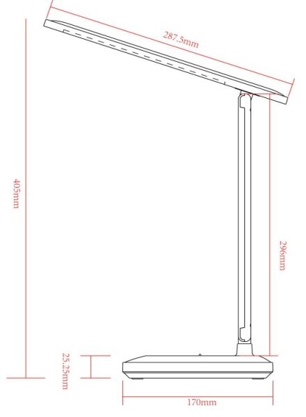 Lampă LED tactilă reîncărcabilă dimabilă de masă Globo 58481S LORNA LED/3W/5V 1800 mAh negru