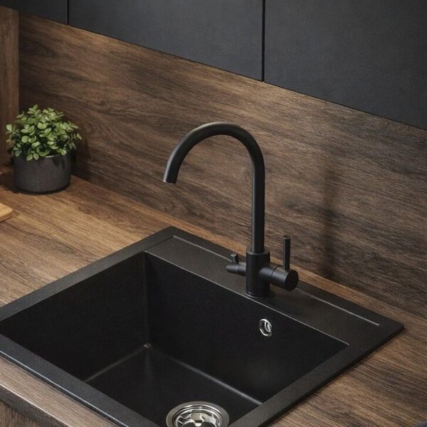 Ruvetti Antilia baterie pentru filtru apă pe picior negru 1007MB