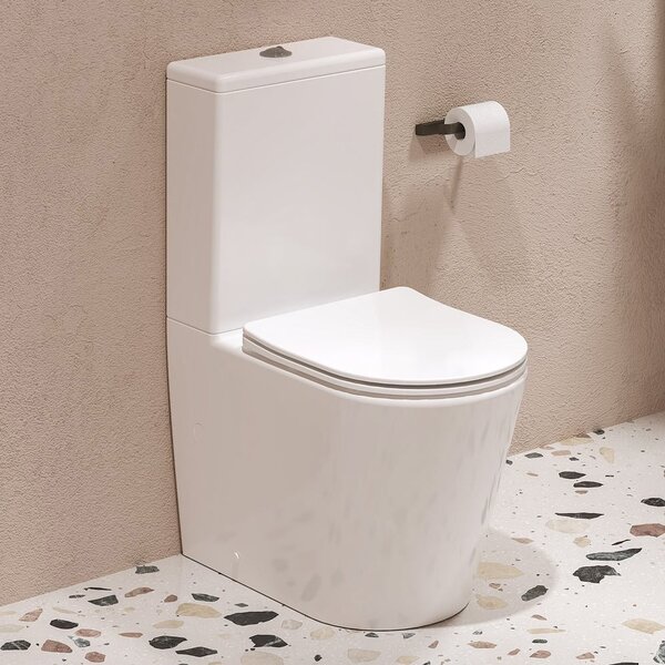 Ravak Elegant wc compact cu capac soft-close alb X01872