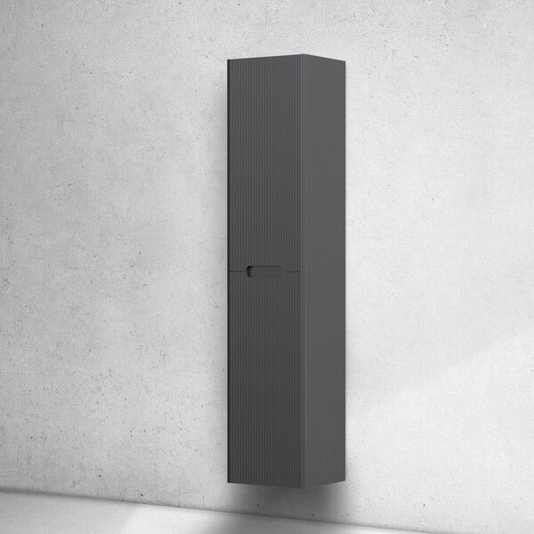 Oltens Hamnes dulap 35x30x160 cm laterala pe perete negru mat 60038300